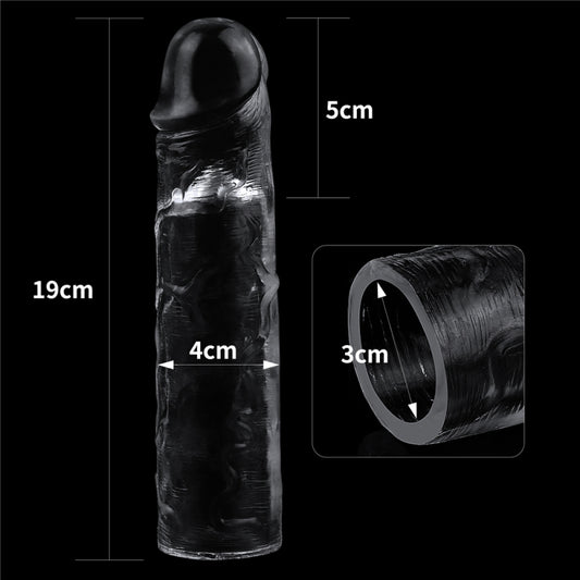 Прозрачная удлиняющая насадка на член Flawless Clear Penis Sleeve плюс 5см