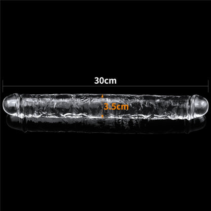 Безупречный прозрачный двойной фаллоимитатор Flawless Clear Double Dildo