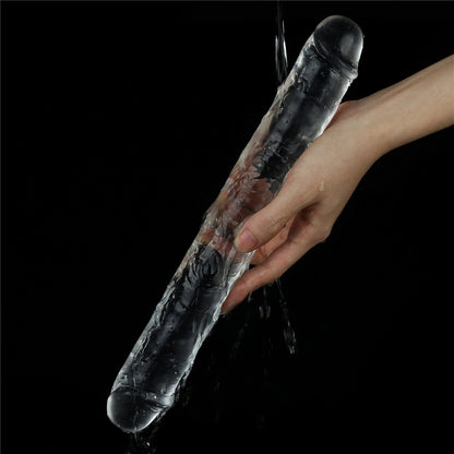 Безупречный прозрачный двойной фаллоимитатор Flawless Clear Double Dildo