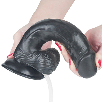 Черный фаллоимитатор на присоске Squirt Extreme Dildo Black 9.0