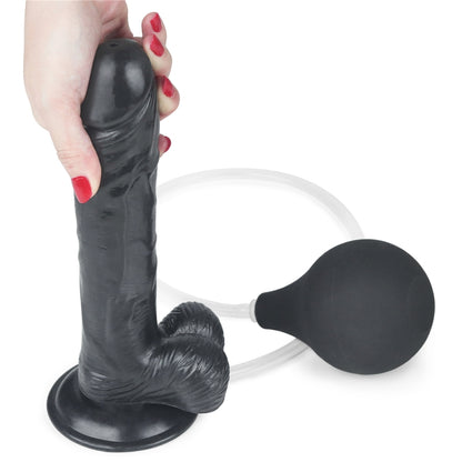 Черный фаллоимитатор на присоске Squirt Extreme Dildo Black 9.0