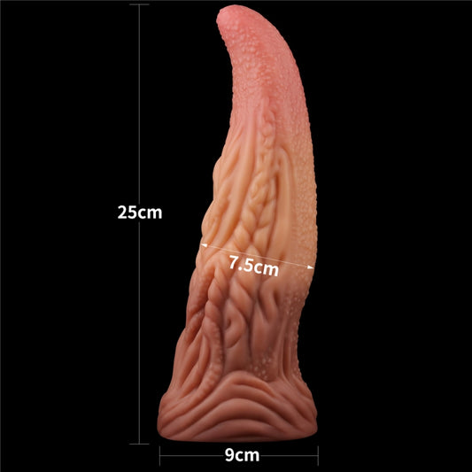 Двухслойный силиконовый фаллоимитатор Dual layered Platinum Silicone Tongue 10.0