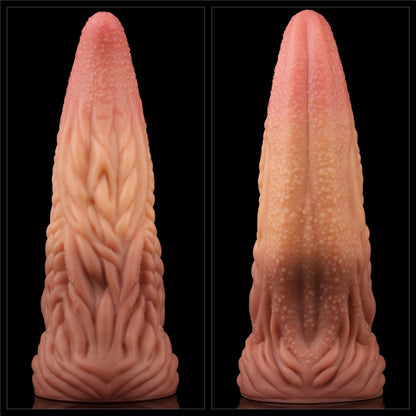 Двухслойный силиконовый фаллоимитатор Dual layered Platinum Silicone Tongue 10.0