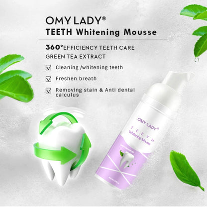 Зубная паста для отбеливания зубов Omy Lady Teeth Whitening Mousse 60мл