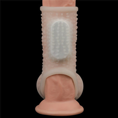 Насадка на пенис Vibrating Drip Knights Ring with Scrotum Sleeve