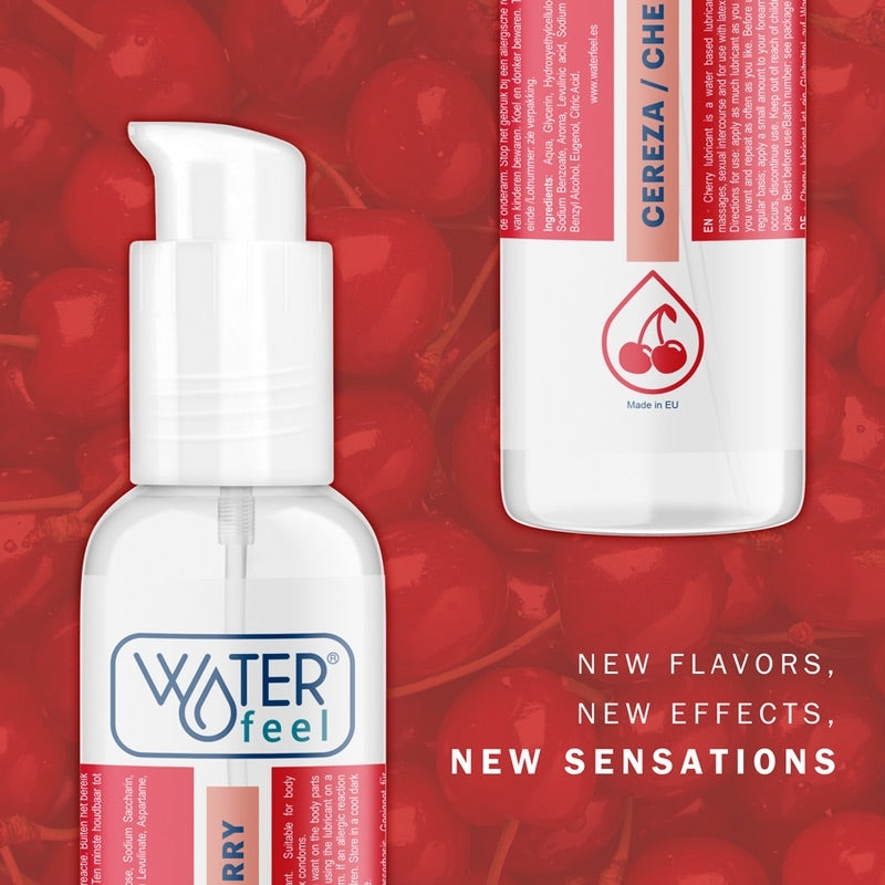 Лубрикант со вкусом вишни на водной основе Waterfeel Lube 175мл