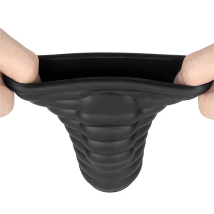 Насадка на пенис Vibrating Wave Knights Ring Black