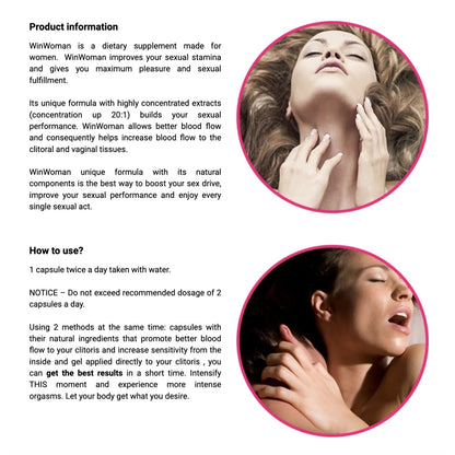 Препарат для повышения ощущений WinWoman Capsules 60шт