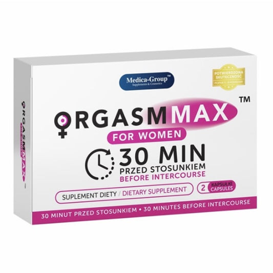 Препарат для возбуждения и усиления ощущений Orgasm Max for Women Capsules 2шт