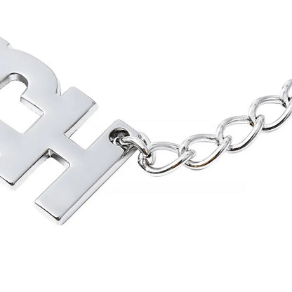 Зажимы для сосков с надписью на цепочке Nipple Clamps Bitch