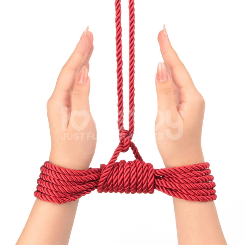 Красная веревка для связывания Rebellion Reign Crimson Silky Bondage Rope