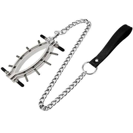 Зажим для женских половых губ с поводком на цепи Labia Clamps Clitoris