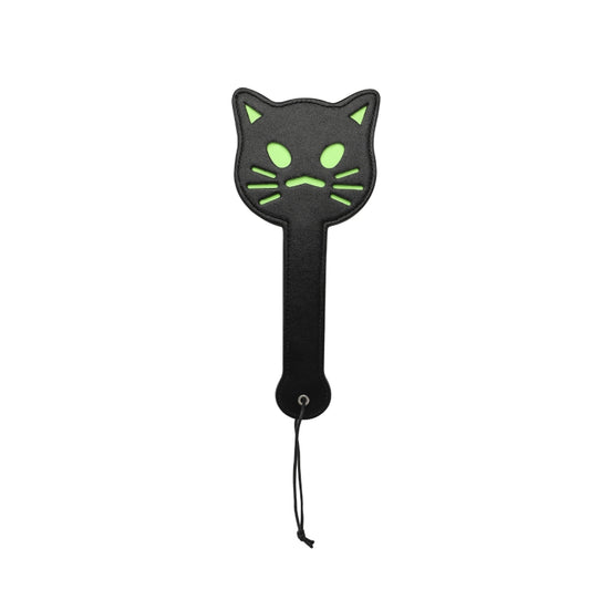 Шлепалка светящаяся в темноте с лицом котика Cat Paddle