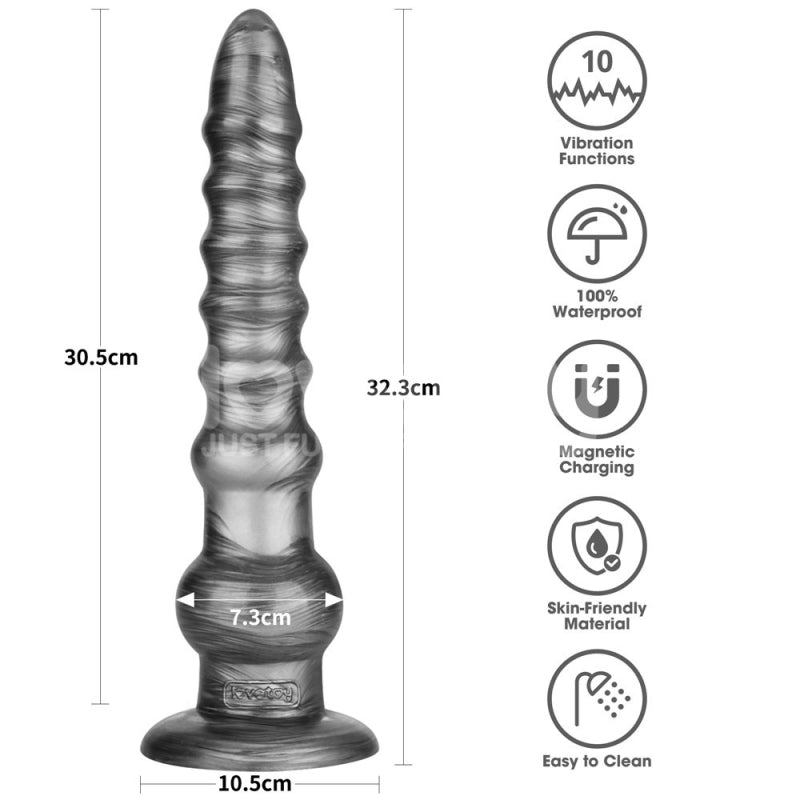 Вибратор на присоске King Sized Vibrating Vibrax Slider 12.5