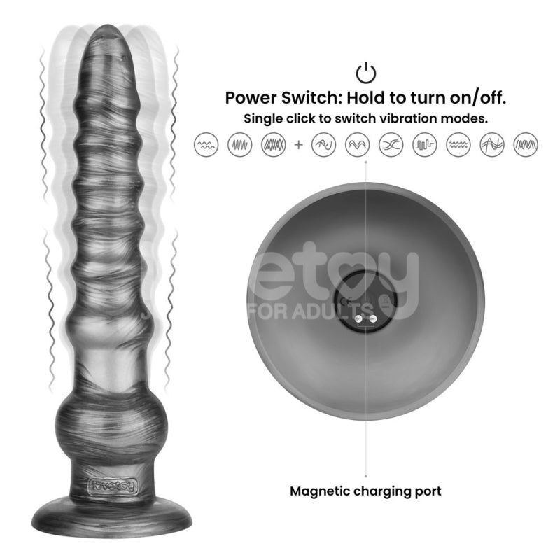Вибратор на присоске King Sized Vibrating Vibrax Slider 12.5