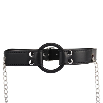 Кляп с зажимами для сосков Behave! Luxury Fetish Breathable O-ring Gag Nipple Clamps